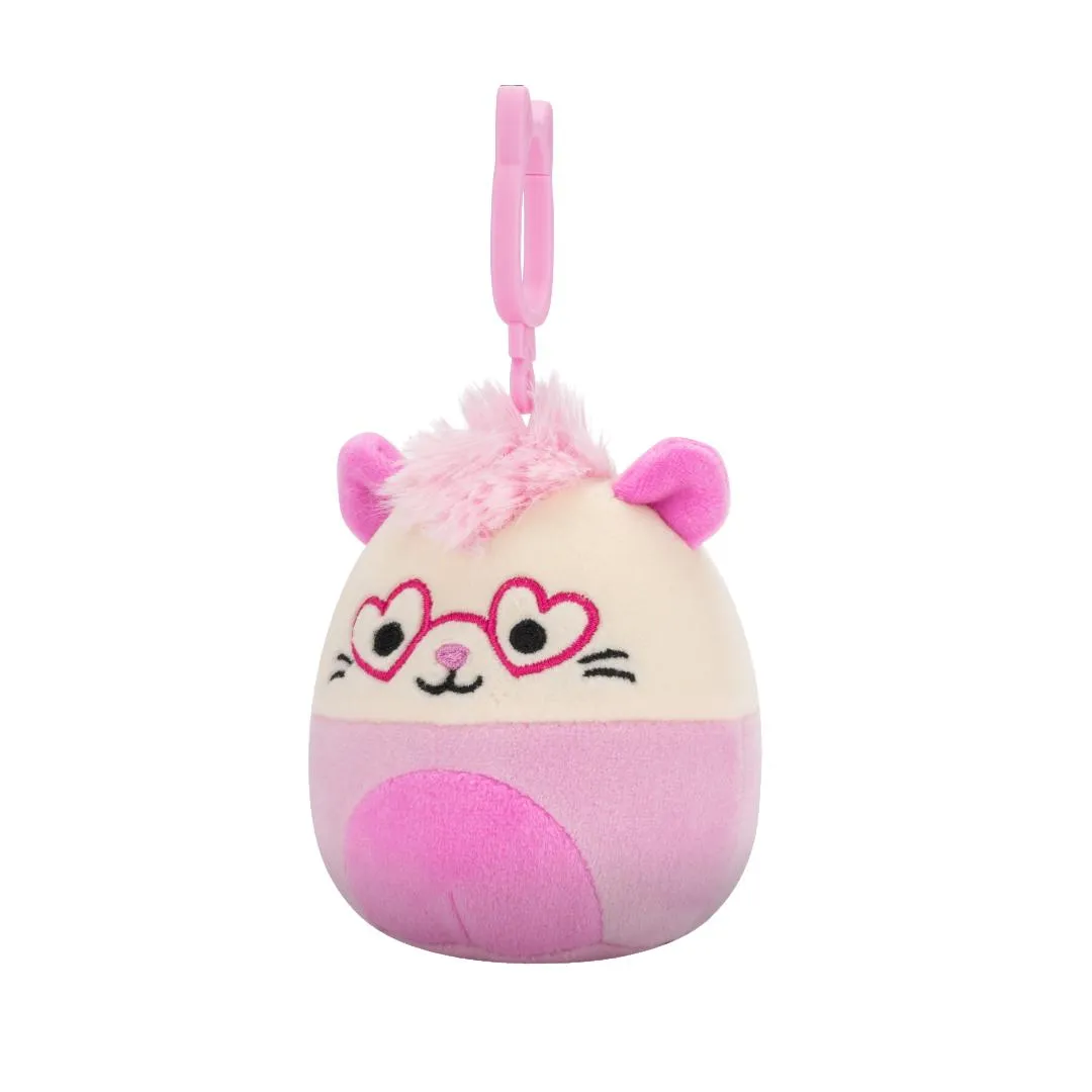 Squishmallows Clip-On Chambless das rosa Opossum, 9 cm - Image 2