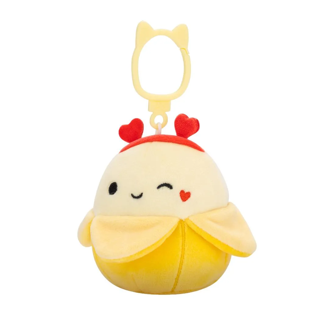 Squishmallows Clip-On Junie die zwinkernde gelbe Banane, 9 cm - Image 2