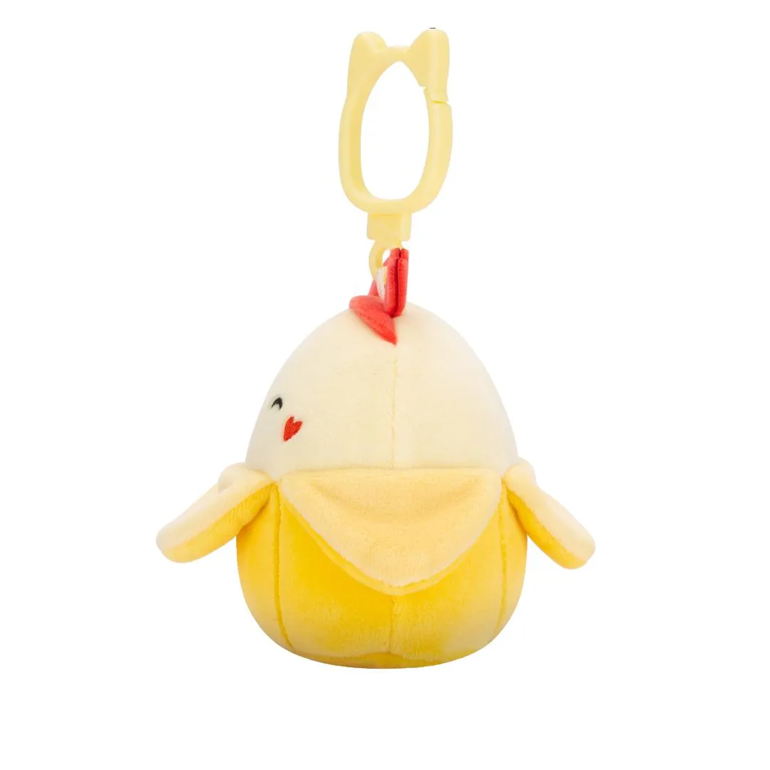 Squishmallows Clip-On Junie die zwinkernde gelbe Banane, 9 cm - Image 3