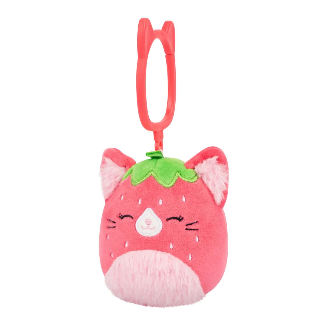 Squishmallows Schlüsselanhänger Olma die Erdbeer-Katze, 9 cm - Image 3