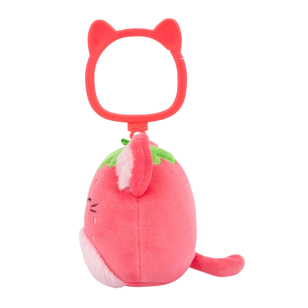 Squishmallows Schlüsselanhänger Olma die Erdbeer-Katze, 9 cm - Image 4