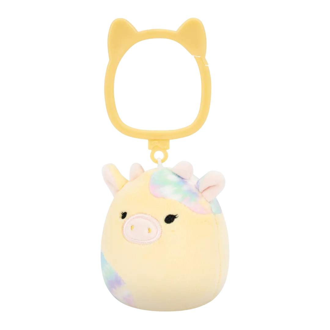 Squishmallows Schlüsselanhänger Rina die Kuh mit Tie-Dye-Flecken, 9 cm - Image 2