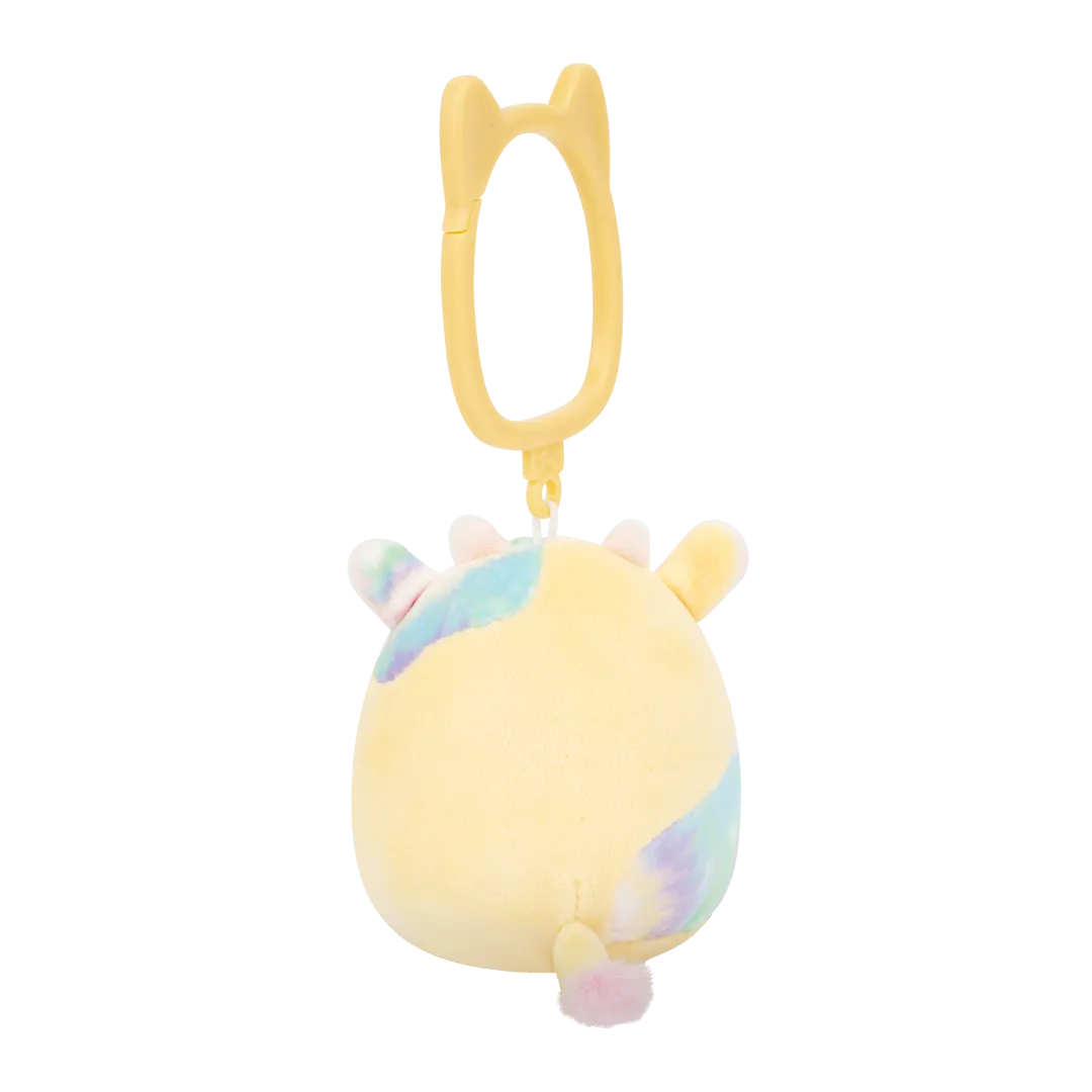 Squishmallows Schlüsselanhänger Rina die Kuh mit Tie-Dye-Flecken, 9 cm - Image 4