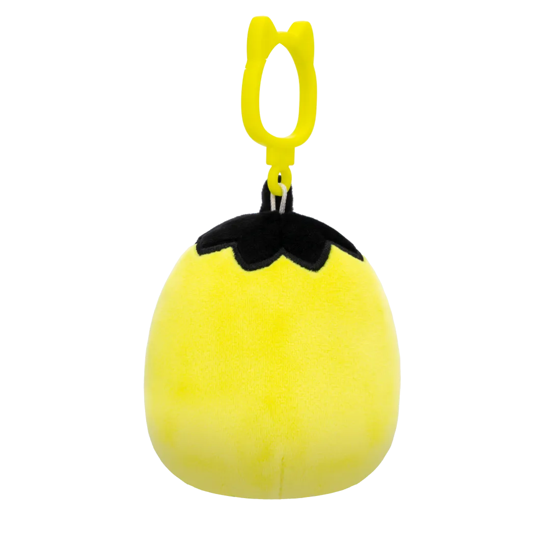 Squishmallows Clip-On Walt der neonlindgrüne Kürbis mit schwarzem Top, 9 cm - Image 4