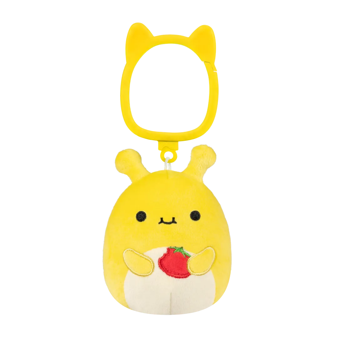 Squishmallows Schlüsselanhänger Zarina die gelbe Bananenschnecke, 9 cm