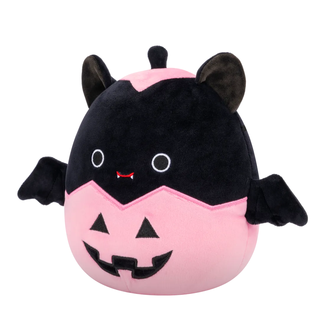 Squishmallows Emily die schwarze Fledermaus in rosa Jack-O'-Lantern, 20 cm - Image 2