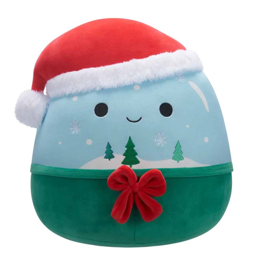 Squishmallows Ezekiel die Weihnachtsschneekugel, 20 cm