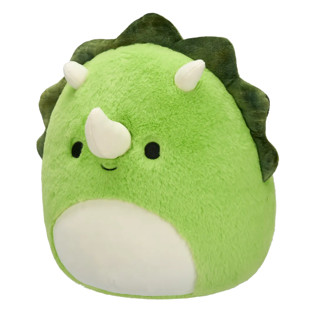 Squishmallows Fuzzamallows Tristan der grüne Triceratops, 30 cm - Image 2