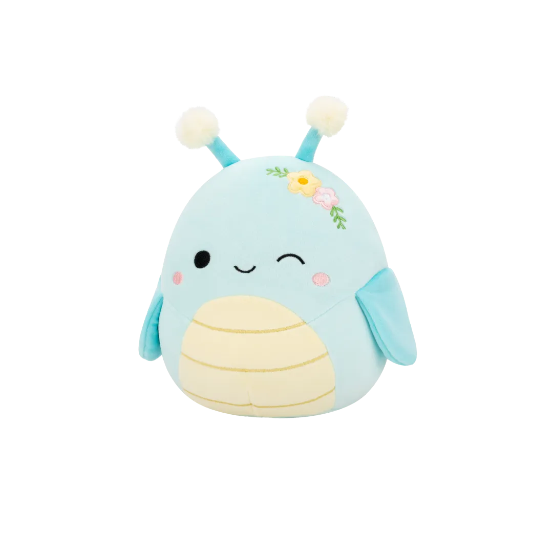 Squishmallows Giles der zwinkernde blaue Grashüpfer mit Blumen, 20 cm - Image 4