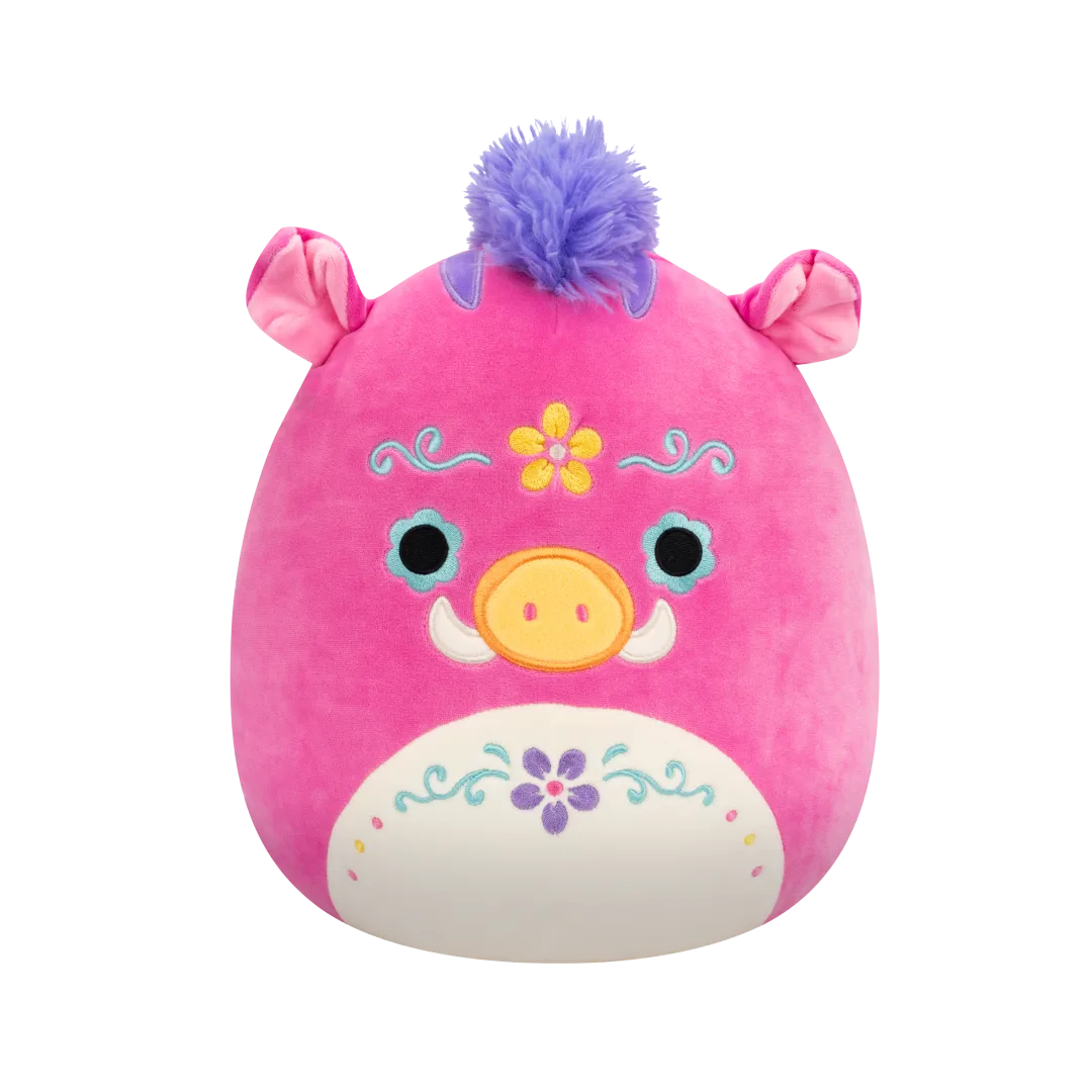 Squishmallows Horacio das rosa Day of the Dead Wildschwein, 20 cm