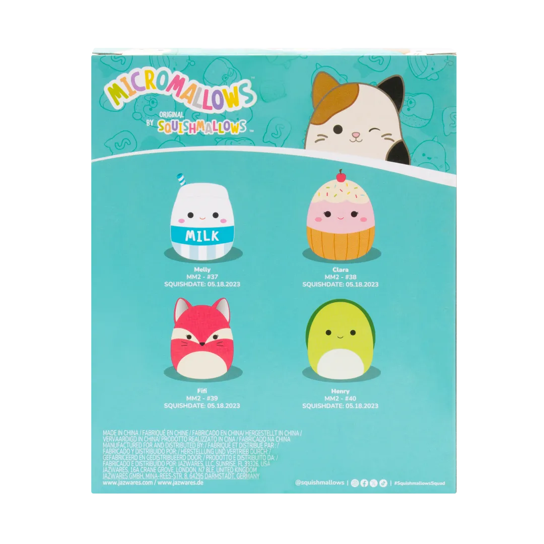 Squishmallows Micromallows 4er-Pack – Fifi, Henry, Melly, Clara - Image 2