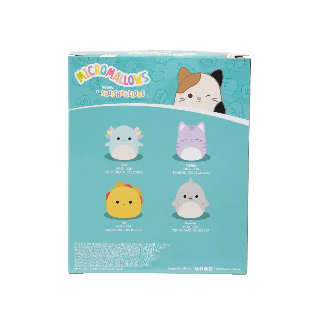 Squishmallows Micromallows 4er-Pack – Gordon, Tex, Tabitha, Irina - Image 3