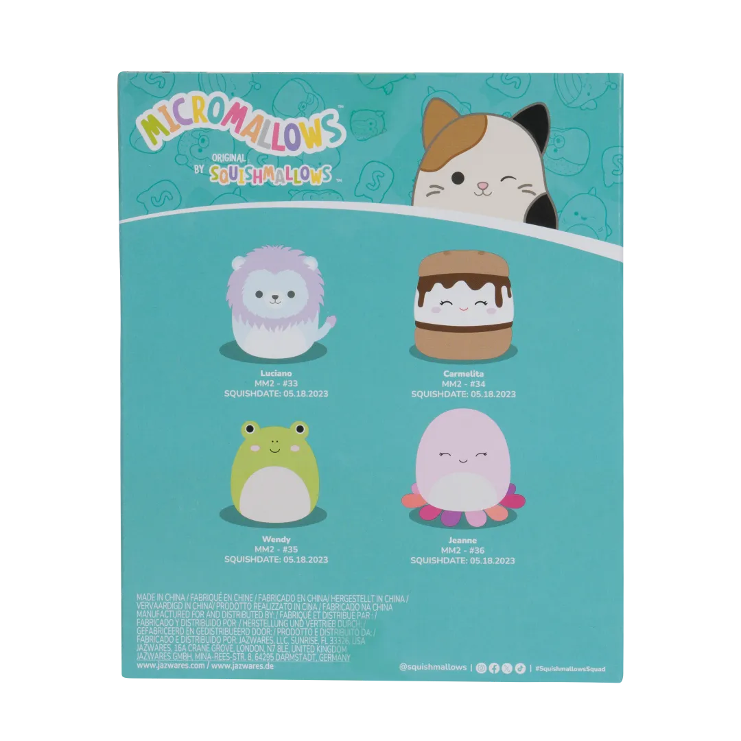 Squishmallows Micromallows 4er-Pack – Wendy, Jeanne, Carmelita, Lucia - Image 5