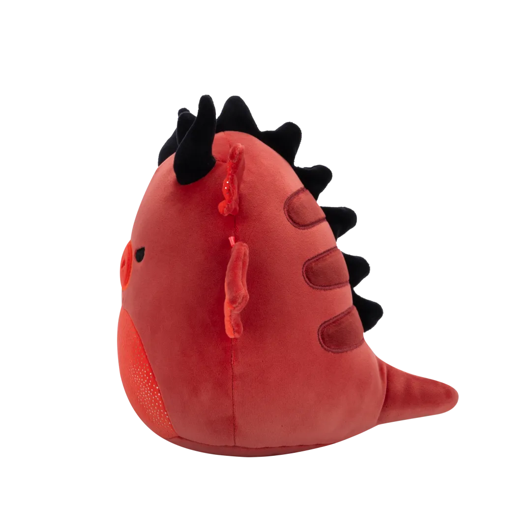 Squishmallows Salami der rote Drache mit wütenden Augen und glitzerndem Bauch, 20 cm - Image 3