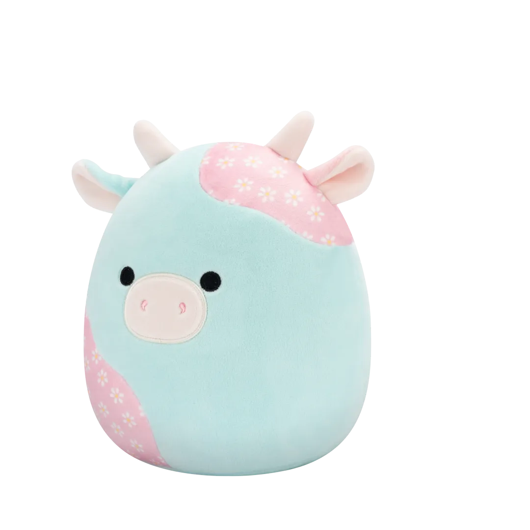 Squishmallows Yamaris die mintfarbene und rosa geblümte Kuh, 20 cm - Image 3