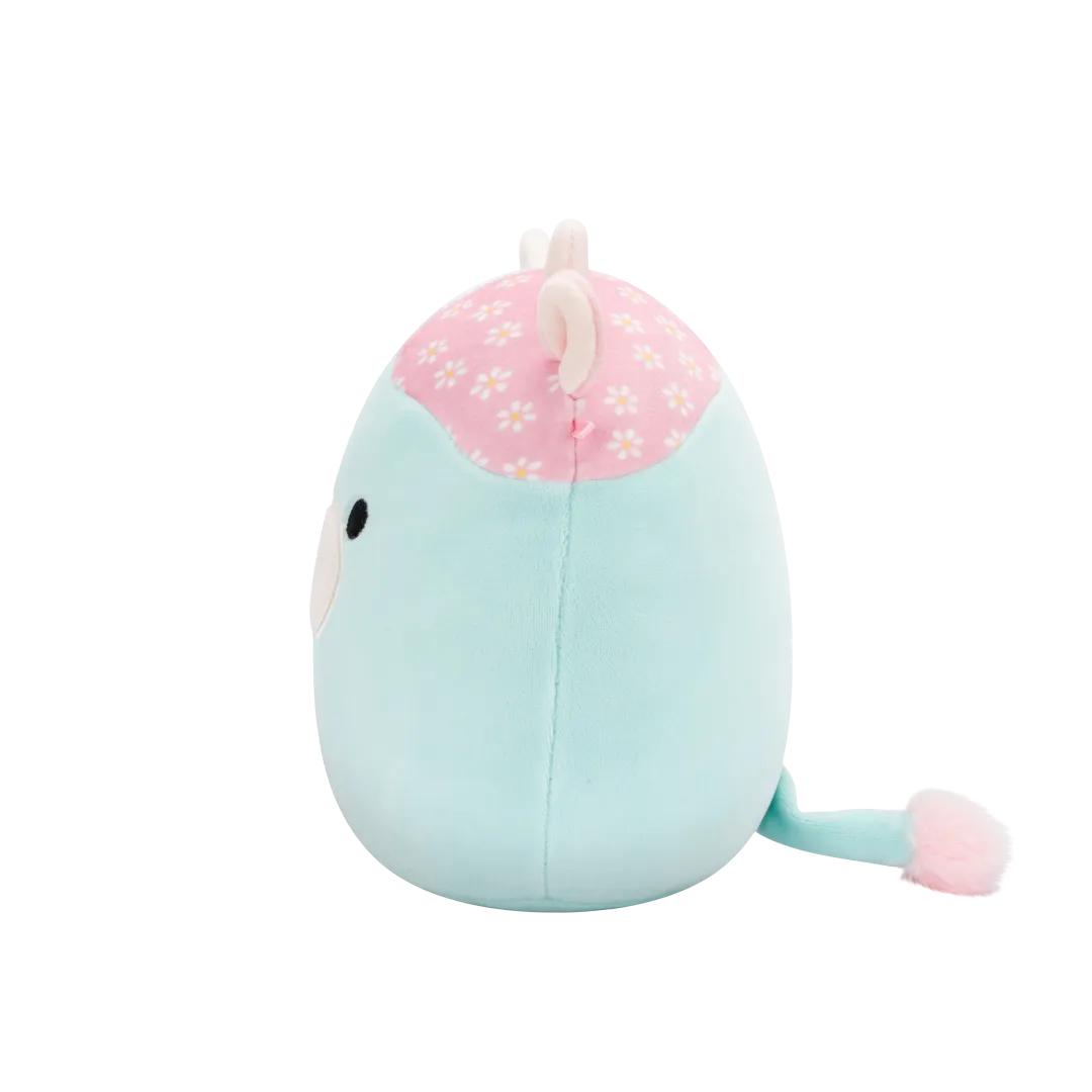 Squishmallows Yamaris die mintfarbene und rosa geblümte Kuh, 20 cm - Image 4