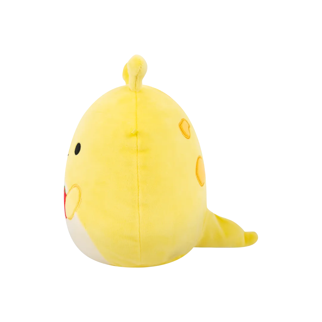 Squishmallows Zarina die gelbe Bananenschnecke mit Tomate, 20 cm - Image 4