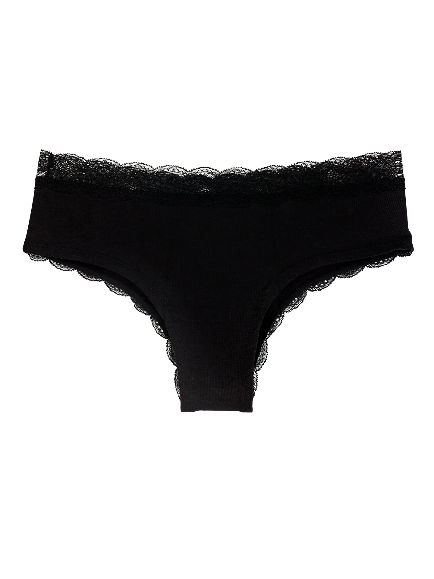 Echte schwarze Spitzenhöschen für Frauen