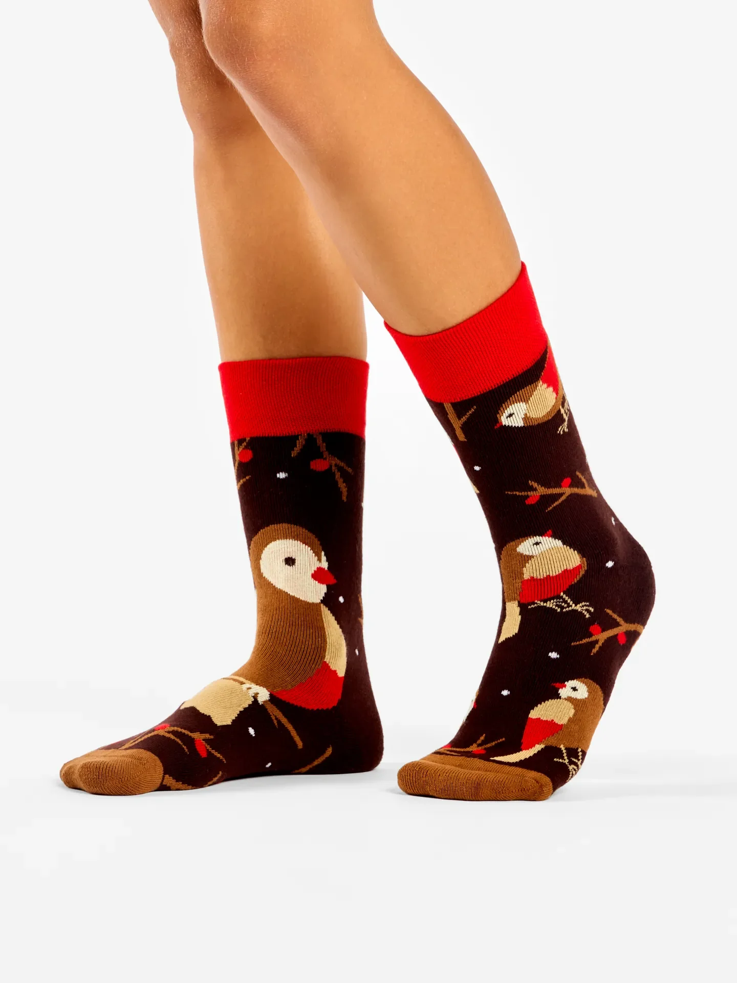 Lustige warme Socken Vogel auf einem Ast - Image 2
