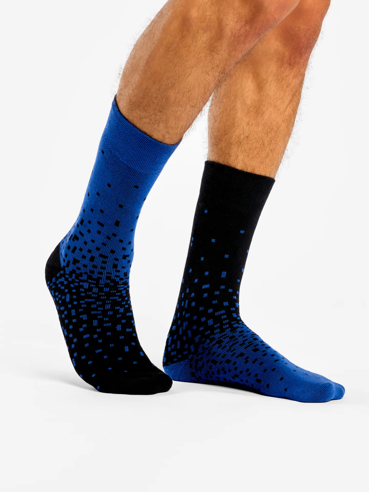 Warme Socken Blau und Schwarz - Image 3
