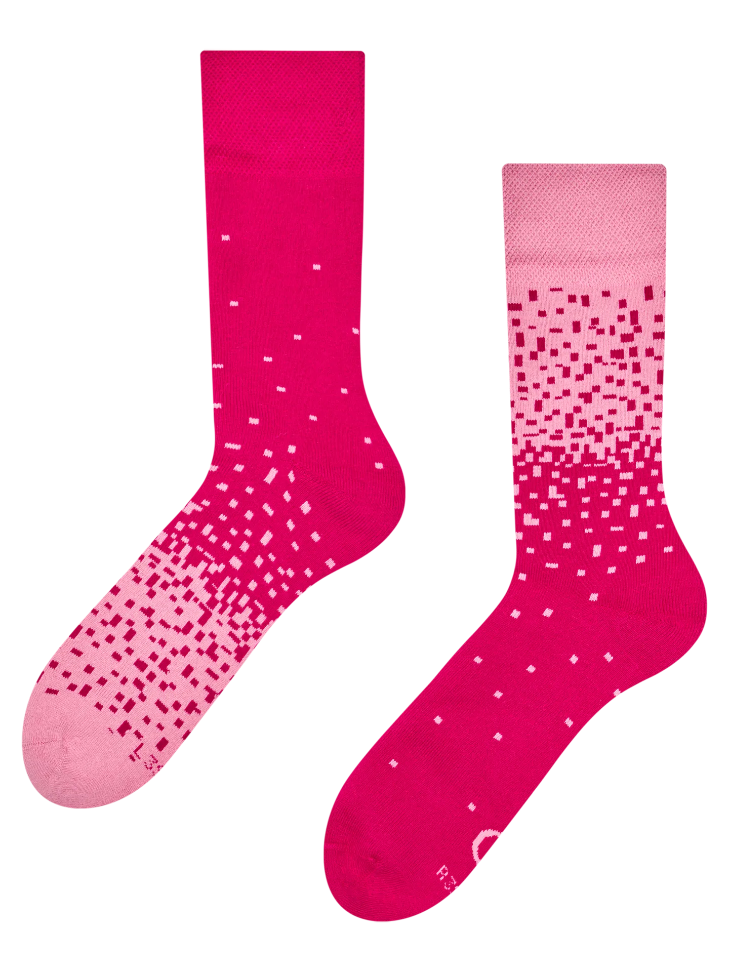 Warme Socken Dunkel- und Hellrosa