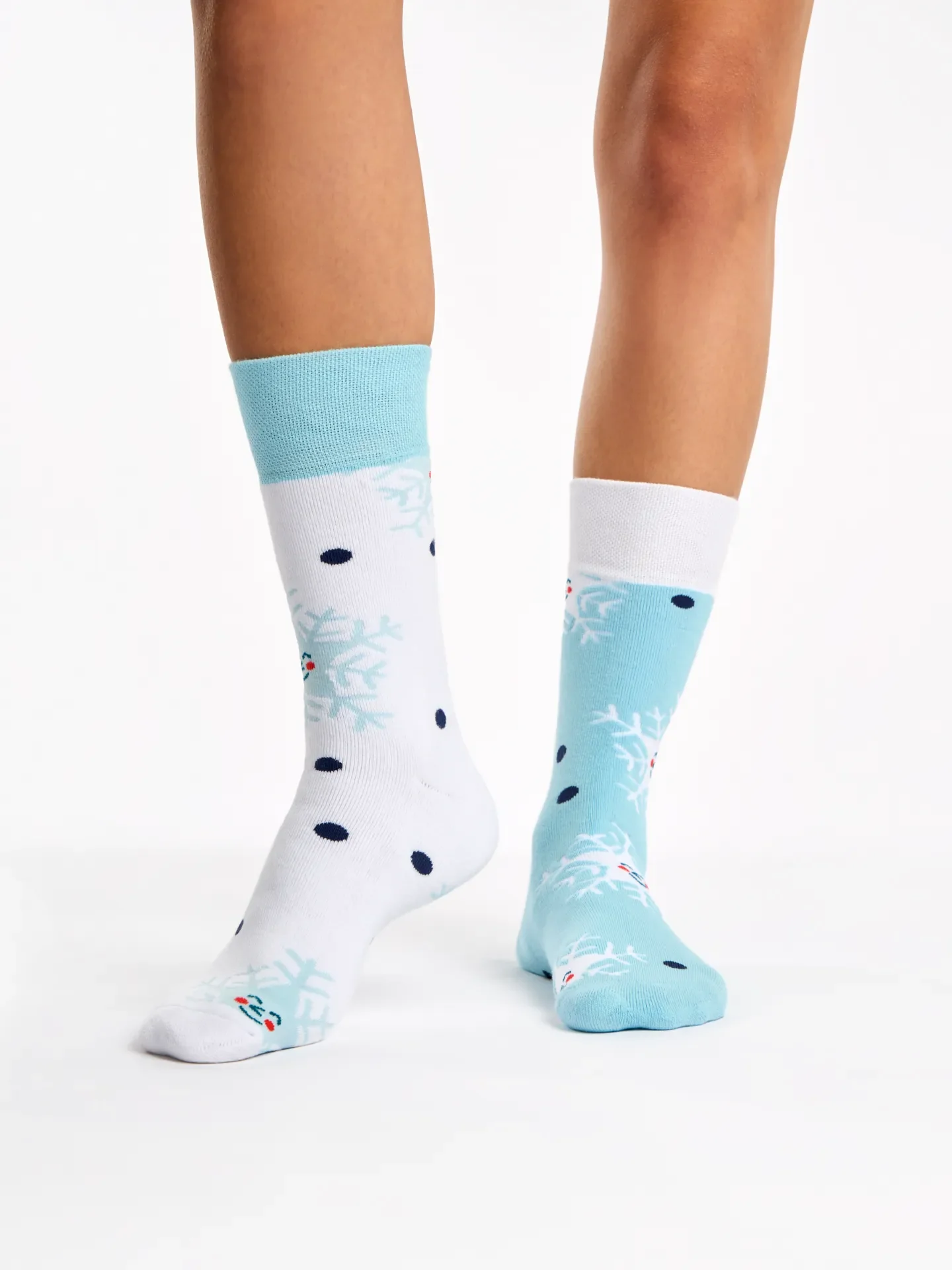 Lustige warme Socken Glückliche Schneeflocken - Image 2