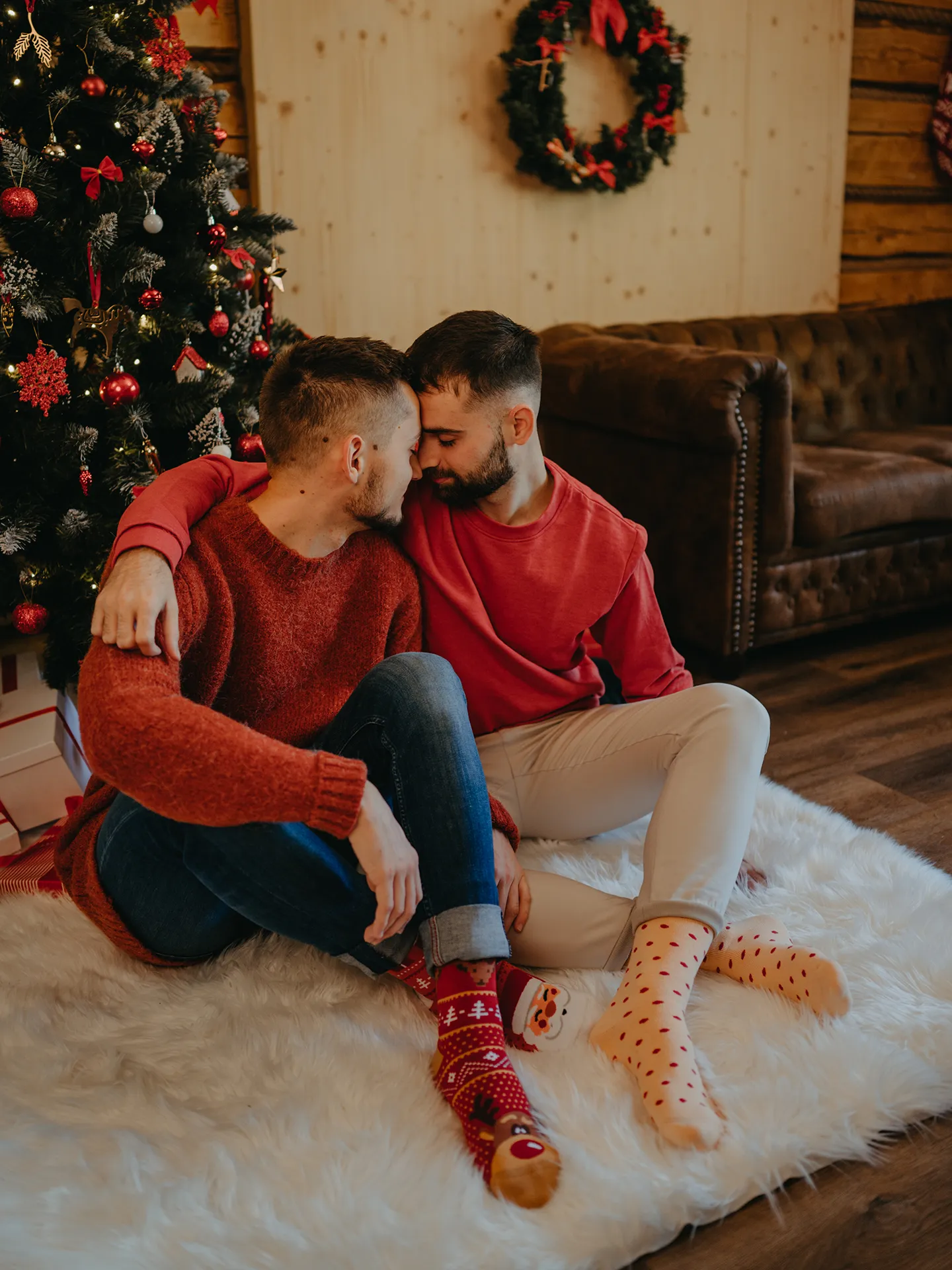 Lustige warme Socken Rentier vom Weihnachtsmann - Image 5