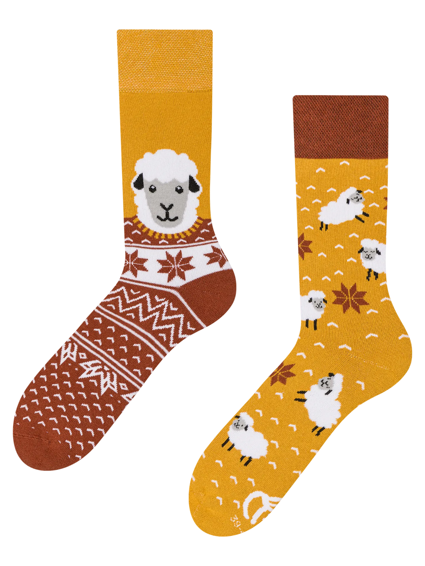 Lustige warme Socken Schaf im Pullover