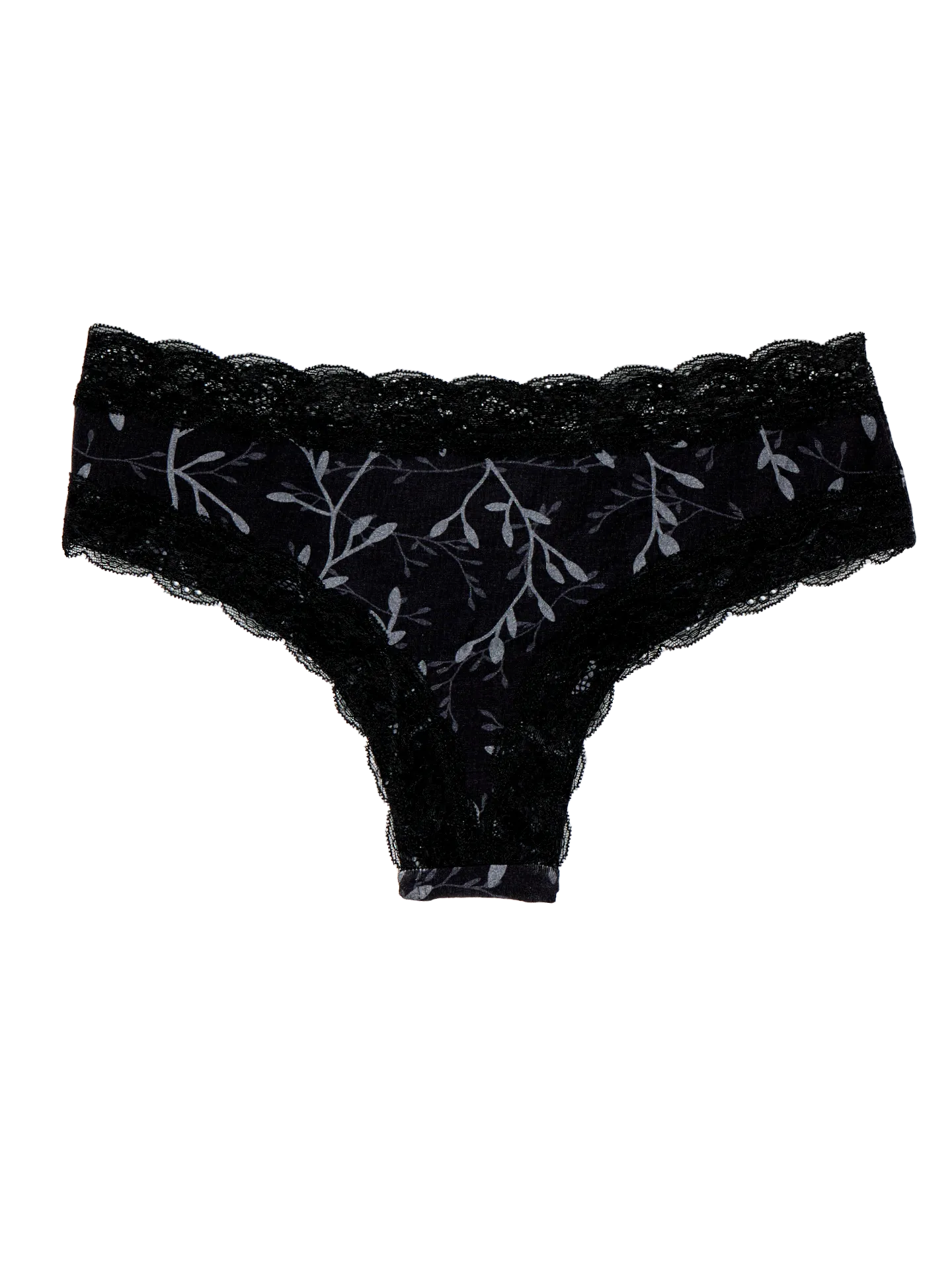 Spitzenhöschen für Frauen Graue Blätter - Image 3