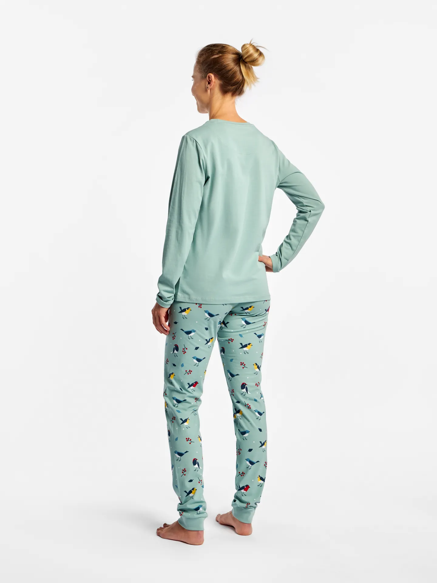 Lustiger Pyjama für Frauen Singende Vögel - Image 4